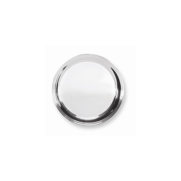 Silver-plated Round Tray - Engravable Personalized Gift Item: 10 Inch